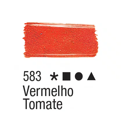 Tinta para Tecido Vermelho Tomate Acrilex