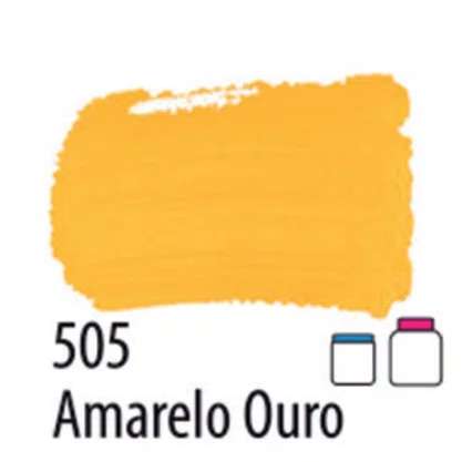 Tinta PVA Fosca 100ml Amarelo Ouro Acrilex