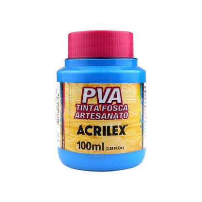 Tinta PVA Fosca 100ml Azul Celeste Acrilex