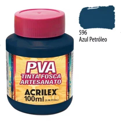 Tinta PVA Fosca 100ml Azul Petróleo Acrilex