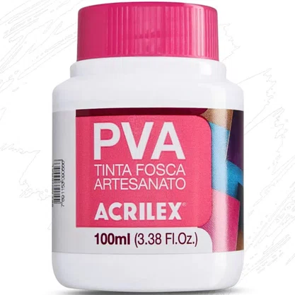 Tinta PVA Fosca 100ml Branco Acrilex