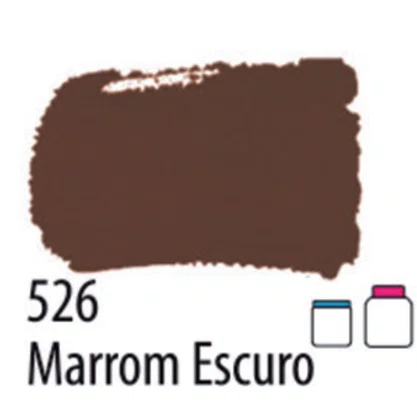 Tinta PVA Fosca 100ml Marrom Escuro Acrilex