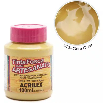 Tinta PVA Fosca 100ml Ocre Ouro Acrilex