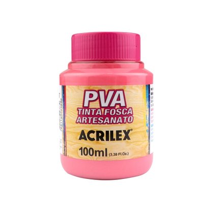Tinta PVA Fosca 100ml Rosa Chá Acrilex