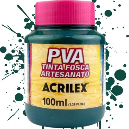 Tinta PVA Fosca 100ml Verde Bandeira Acrilex