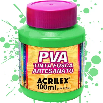 Tinta PVA Fosca 100ml Verde Folha Acrilex