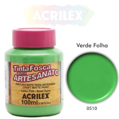 Tinta PVA Fosca 100ml Verde Folha Acrilex