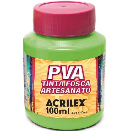 Tinta PVA Fosca 100ml Verde Folha Acrilex