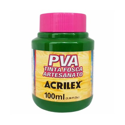 Tinta PVA Fosca 100ml Verde Musgo Acrilex