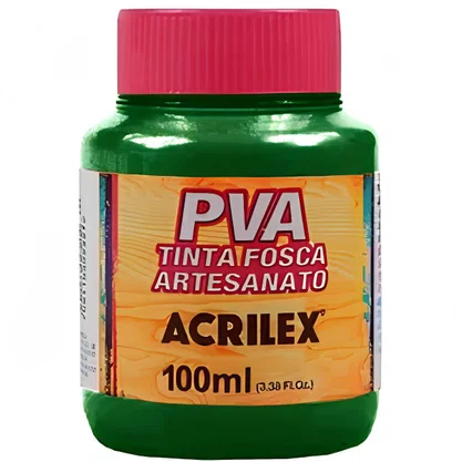 Tinta PVA Fosca 100ml Verde Musgo Acrilex