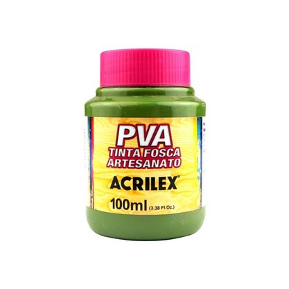 Tinta PVA Fosca 100ml Verde Oliva Acrilex