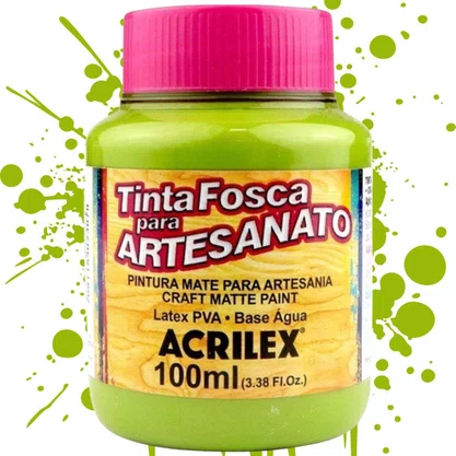 Tinta PVA Fosca 100ml Verde Pistache Acrilex