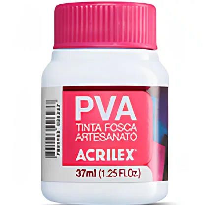 Tinta PVA Fosca Branco 37ml Acrilex