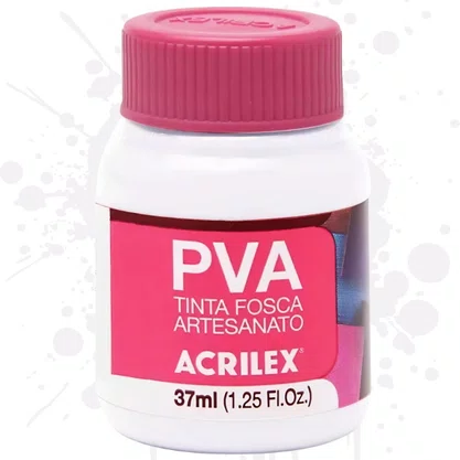 Tinta PVA Fosca Branco 37ml Acrilex
