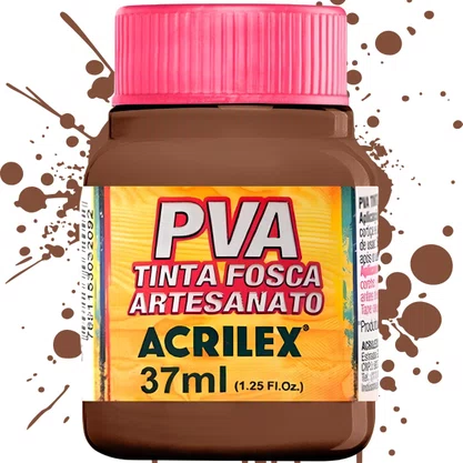 Tinta PVA Fosca Chocolate 37ml Acrilex