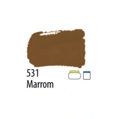 Tinta PVA Fosca Marrom 37ml Acrilex