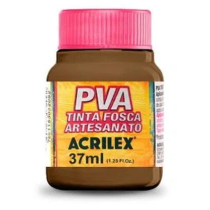 Tinta PVA Fosca Marrom 37ml Acrilex