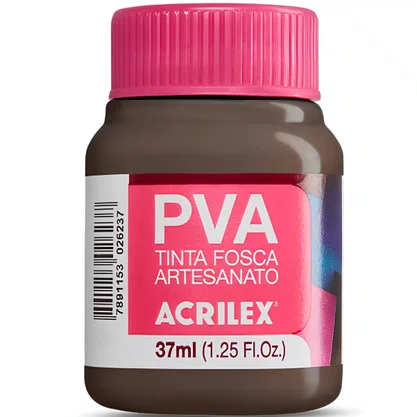 Tinta PVA Fosca Marrom 37ml Acrilex