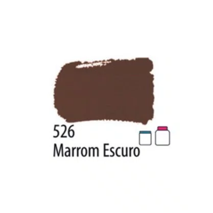 Tinta PVA Fosca Marrom Escuro 37ml Acrilex