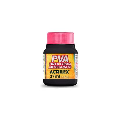 Tinta PVA Fosca Preto 37ml Acrilex