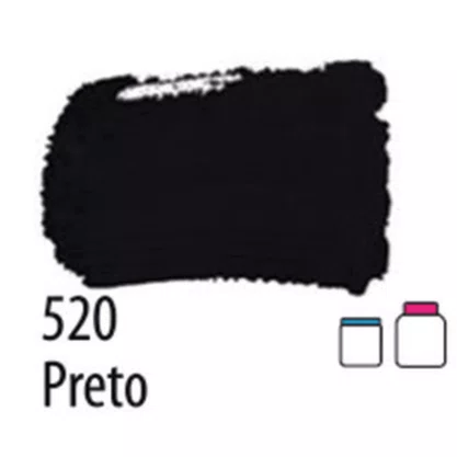 Tinta PVA Fosca Preto 37ml Acrilex