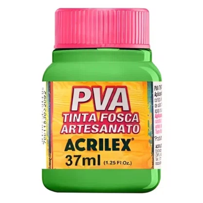Tinta PVA Fosca Verde Folha 37ml Acrilex