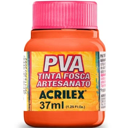 Tinta PVA Laranja Acrilex 37ml