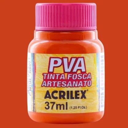 Tinta PVA Laranja Acrilex 37ml