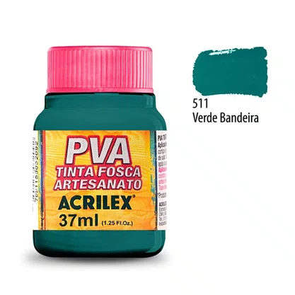 Tinta PVA Verde Bandeira Acrilex 37ml