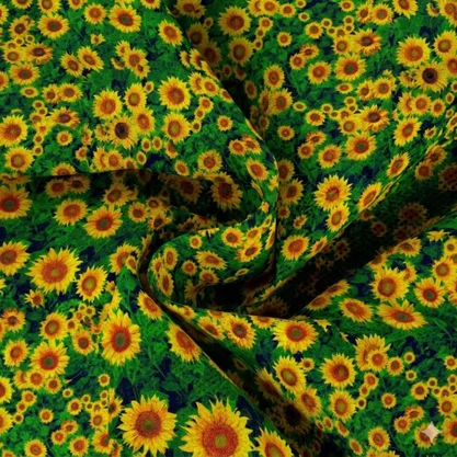 TNT Estampado Flores Girassol Metro Mewi