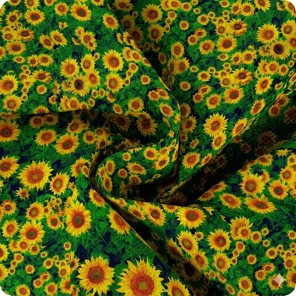 TNT Estampado Flores Girassol Metro Mewi