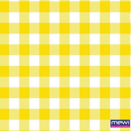 TNT Junino 1,40m Xadrez Amarelo Metro Mewi