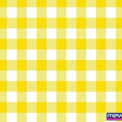 TNT Junino 1,40m Xadrez Amarelo Metro Mewi