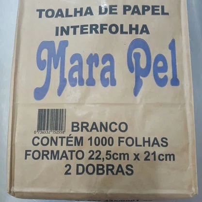 Toalha Interfolha Branca com 1000 Unidades 22,5x21 Marapel