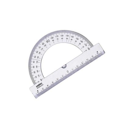 Transferidor 180 Graus Acrílico Cristal Waleu