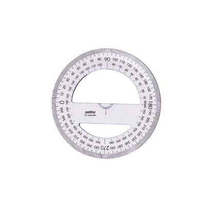 Transferidor 360 Graus Acrílico Cristal Waleu