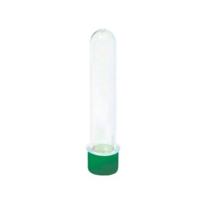 Tubo Acrílico Grande Tampa Verde Escuro C/ 10 Un Massari/Madu