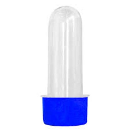 Tubo Acrílico Pequeno Tampa Azul Royal C/ 10un Massari
