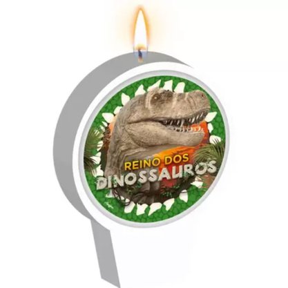 Vela Aniversário Dinossauro 50 unid  Regina