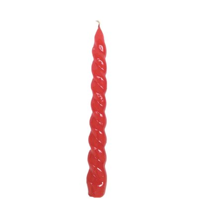 Vela Castiçal Vermelho C/ Filete 23cm Provelaf