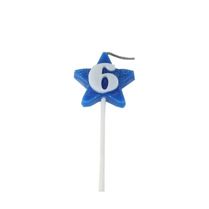 Vela Estrela Nº 6 Azul Provelaf