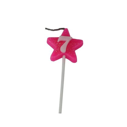 Vela Estrela Nº 7 Rosa Provelaf