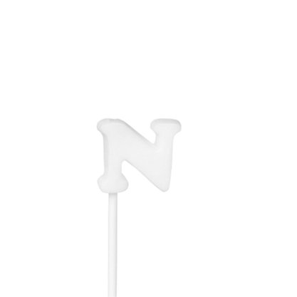 Vela Letrinha N Branca Velarte