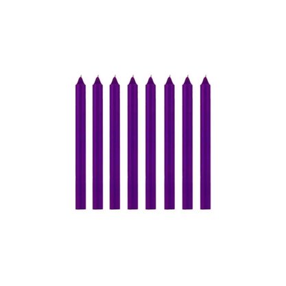 Vela Palito Roxo 10 Unidades Regina