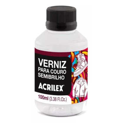 Verniz Couro Semibrilho Acrilex 100ml