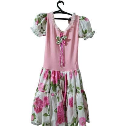 Vestido Junino Caipira Tamanho Nº14 cor Fantasia & Folia