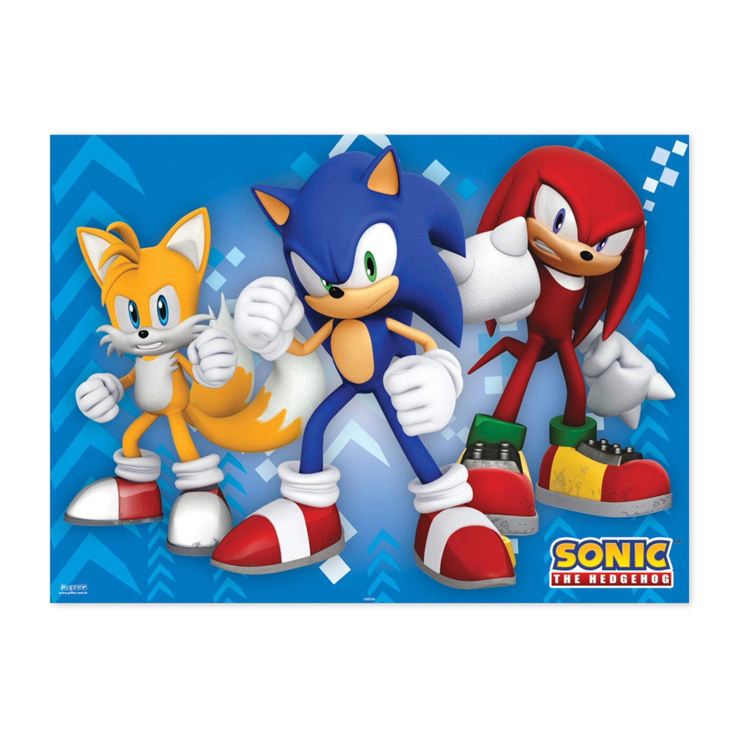 Fantasia Infantil Sonic The HedgeHog com Máscara Pop Curto