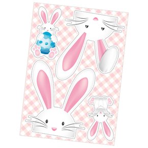 Adesivo Decorativo Coelho Pascoa 4 Pecas Regina