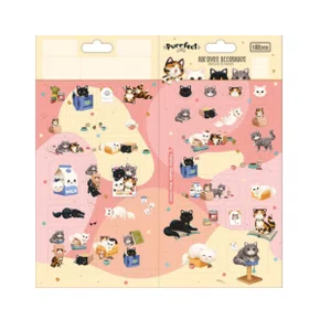 Adesivo Purrfect Cats 37un Tilibra