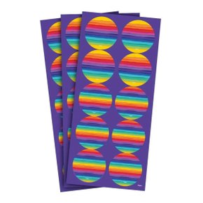 Adesivo Redondo Arco-Íris 30 unid Regina